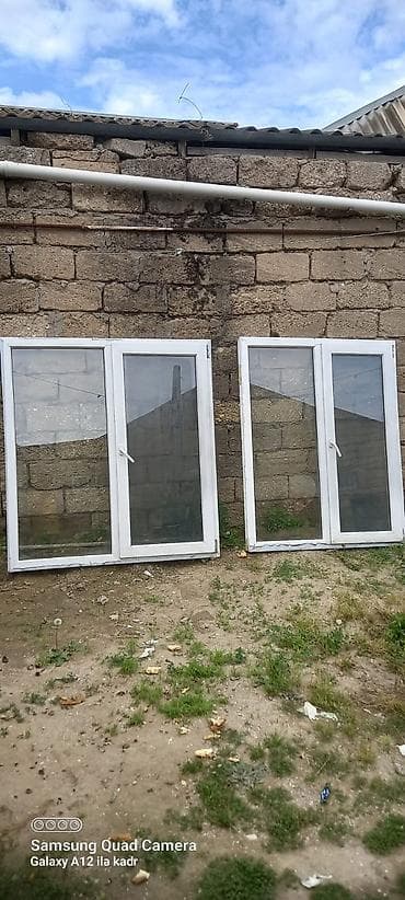 Plastik pencere 2 eded birlikde 150 azn satilir‼️olcu Birinin