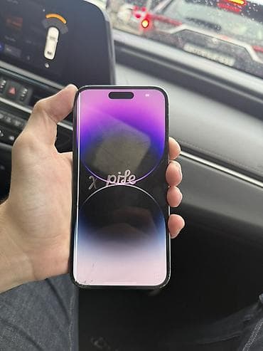 iphone 23: IPhone 14 Pro Max, Deep Purple, Qırıq — 2