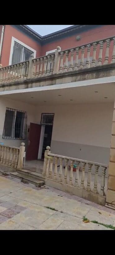 Комнаты: Ikimərtəbəli həyət evi - Plan: 2 mərtəbə, geniş eyvanlı və pilləkənli — 3