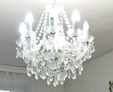 Çılçıraq, 8 lampa, Xrustal