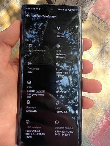 techno: Tecno Spark, 256 GB, rəng - Boz — 8