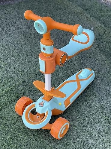 mapet tekeri: Uşaq üçün 3 təkərli dönüşlü skuteri - Model: 3 təkərli, ön hissədə — 5
