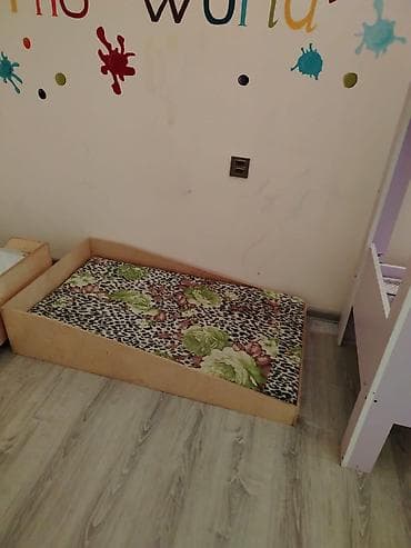 Oğlan və qız üçün, Çarpayı, Bazasız, Matras ilə, Siyirməsiz