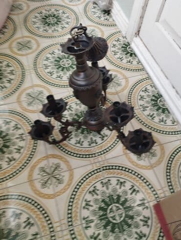 чешская люстра: Çılçıraq, 4 lampa, Metal — 3