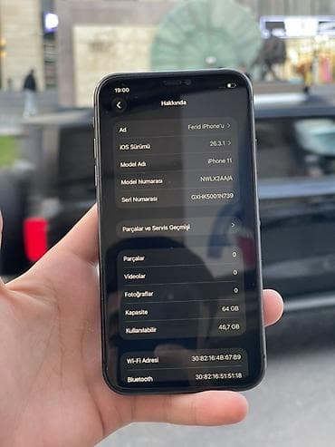 telefo: IPhone 11, 64 GB, Qara, Face ID — 3