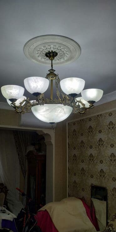 Otaq bitkiləri: Çılçıraq, 8 lampa, Metal — 1