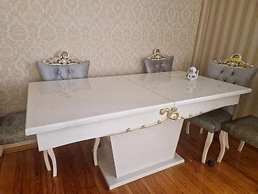 plasmas oturacaqlar: Qonaq otağı üçün, Açılan, 6 stul — 1