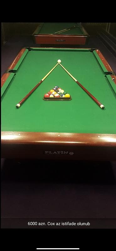 Maskalar, eynəklər: Platin brendinin peşəkar bilyard (pool) masasının komplekti — 1