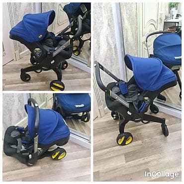 doona: Doona uşaq avtomobil oturacağı və araba (2‑si 1‑də) – mavi rəng — 1