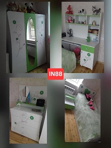 Gənc otağı mebel dəsti satılır. Tərkibi: - Üç qapılı şkaf: orta — 1