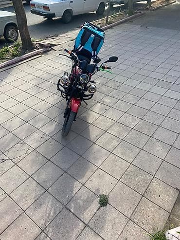 electro moto: Motoçatıqlı çatdırılma üçün tam hazır motosiklet - Rəng: qırmızı — 5