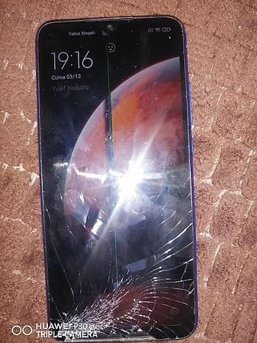 ucuz telfun: Redmi 9C, 64 GB, rəng - Mavi, Qırıq — 2