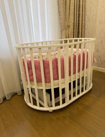 Oğlan və qız üçün, Yumru, Beşik, Dəst ilə, Matras ilə, Yellənmə mexanizm ilə