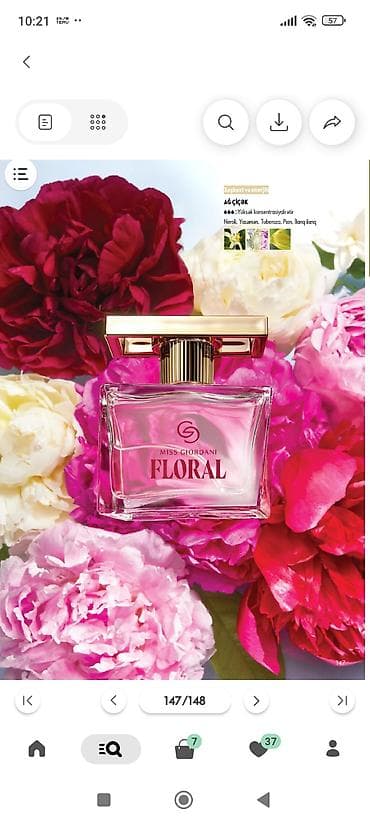 Miss Giordani Floral – qadın üçün ətir - Növ: Ətirlər - Təsviri