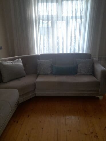 gilan tekstil parcalari: -MONDİ (TÜRKİYƏ) Bej rəngli L formalı künc divanı - Dizayn: Yumşaq — 2