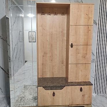 skaf ucuz: İşlənmiş, 2 qapılı, Güzgülü, Qəhvəyi, Digər material, Açılan, Düz dolab — 9