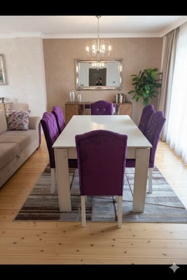 Great Wall: Qonaq otağı üçün, Yeni, Açılmayan, Kvadrat masa, 6 stul — 3