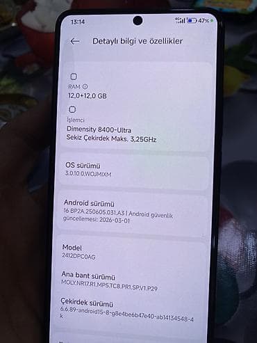 asus rog phone: Poco X7 Pro, 512 GB, rəng - Qara, Sensor — 6