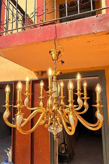 projektor isiq: Çılçıraq, 10 və daha çox lampa, Metal — 2