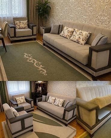 Saloglu Mebel VENZANA markasina ait divan + 2 kreslo her biri acilan