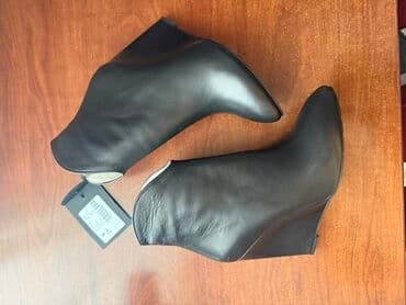 çəkmə: Qısaboğaz, Ölçü: 39, rəng - Qara, Yeni — 1