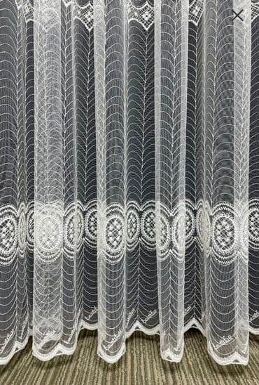 metbex perdeleri 2020: Yeni, Tül, rəng - Ağ, Pulsuz çatdırılma — 3