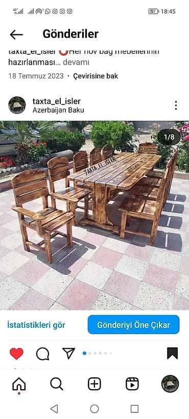 ⭕10 neferlik dest 🪵Material şam ağacı ❌diktden ve ya diger