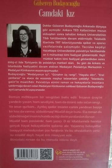 Bədii ədəbiyyat: Məhsul: Kitab – “Pəncərədəki qız” (Camdaki Kız) Müəllif: Gülsərən — 2