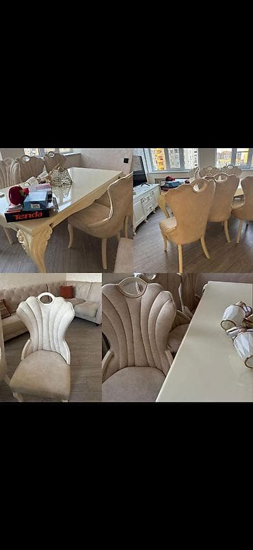 Qonaq otağı üçün, 8 stul