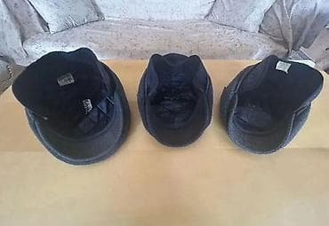 fehle geyimi: Kişilər üçün klassik “newsboy/flat cap” üslubunda 3 ədəd şlyapa dəsti — 3