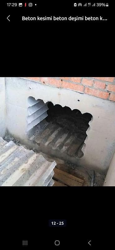 lalafo qapi pencere: Beton kəsimi və deşilməsi xidməti - Dəqiq və səliqəli beton kəsimi — 1
