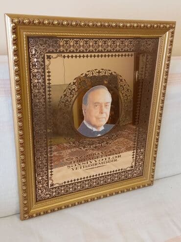 "Heydər Əliyev" hədiyyəlik portret Heydər Əliyevin hədiyyəlik
