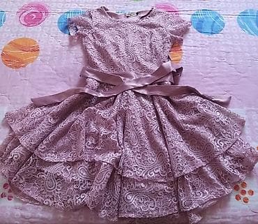 36 ölçüdə pudra/bənövşəyi tonlarda krujeva don. - Model: qısaqollu