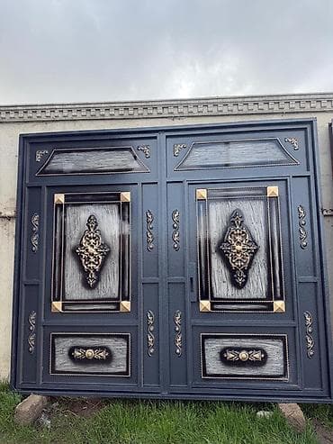 dəm cayniki: Dəmir Həyət darvazası, Mexaniki, Qapı ilə, rəng - Qəhvəyi, Kredit yoxdur — 3