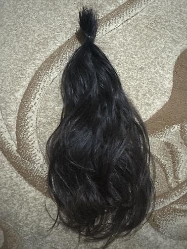 su iti yağı: Təbii insan saçı – qara rəng, dalğalı - Növ: kəsilmiş təbii insan — 2