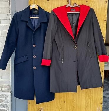 zara jeans: Qadınlar üçün 2 parçalı üst geyim dəsti 1) Klasik palto - Rəng: tünd — 5