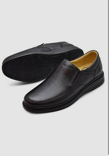 kişi eynəyi: Material: 100% təbii dəri (həm daxili, həm xarici). Daban: Ortopedik — 2