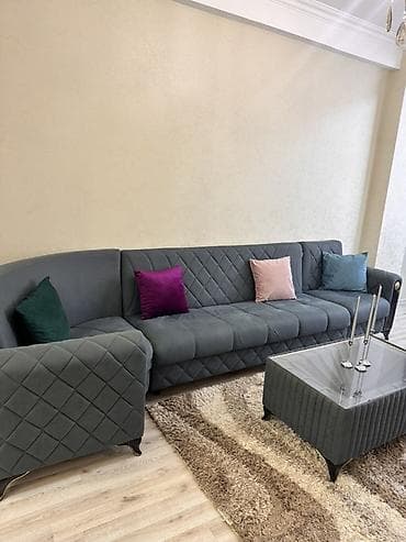 Divan və masa dəstləri: İşlənmiş, Künc divan, Qonaq otağı üçün, Açılan — 2