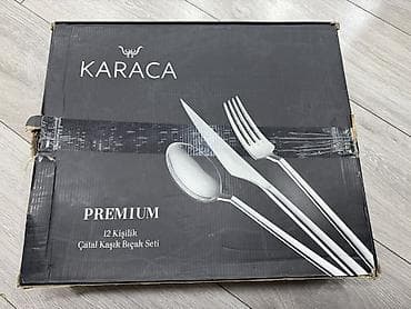 sufre: KARACA Premium Çatal-Bıçaq-Qaşıq Dəsti – 12 nəfərlik yeni qutuda 600 — 1