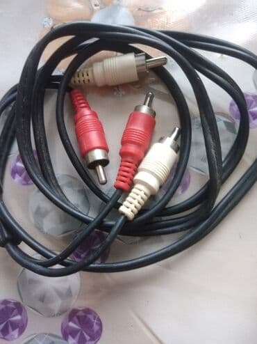 RCA audio kabeli – 2x RCA (qırmızı/ağ) kişi konnektorlu