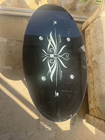 istolar: Oval masa, Təkərsiz, Şüşə, Zəmanətsiz — 1