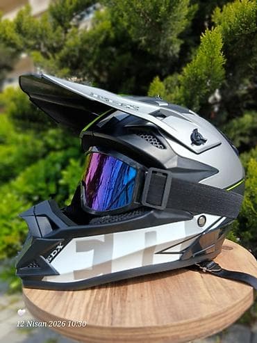 qazel matoru: Enduro/Motokros üslublu tam üzlü moto dəbilqə və aksesuarlar - — 9