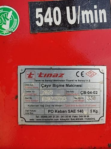 kia optima stop: TİNMAZ ÇƏYİR BİÇMƏ MAŞINI – Diskli tip - Marka/model: Tinaz (Çayır — 2