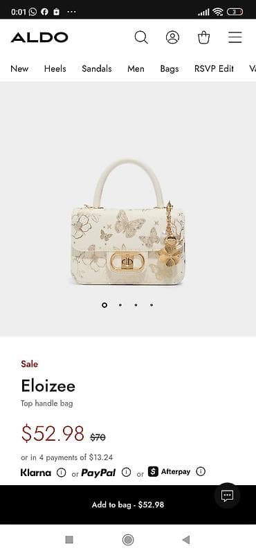 Gəmiricilər: Aldo qadın çantaları – 2 model 1) Aldo satən clutch - Rəng: tünd — 4