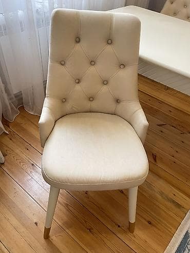 Qonaq otağı üçün, İşlənmiş, Açılmayan, Dördbucaq masa, 6 stul — 10