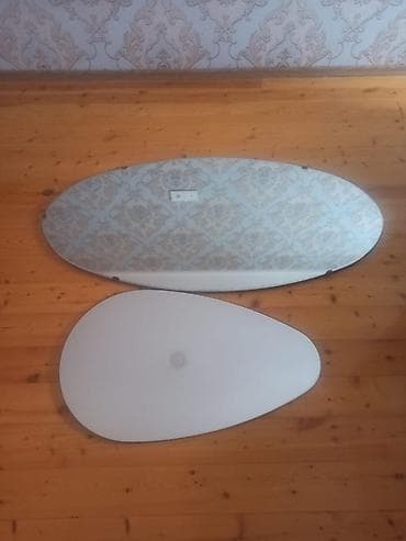 Güzgülər: Güzgü Divar üçün, Oval, Dekorativ, Naxışlı — 1