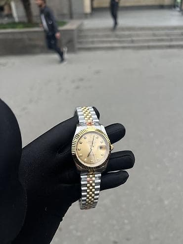 saat ev ucun: Qol saatı, Rolex, rəng - Qızılı — 3