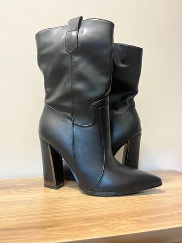 Çəkmə, Ölçü: 38, rəng - Qara, Yeni