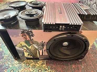 Aparatura Satılır - Kenwood subwoofer qutuda - Soundmax usilitel -