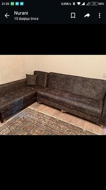 divan işlenmiş: Künc divan, İşlənmiş, Açılan, Bazalı, Şəhərdaxili pulsuz çatdırılma — 1